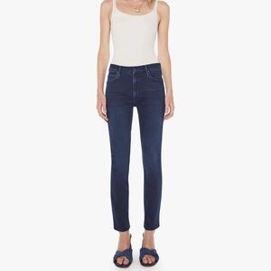 MOTHER Women's Deep Blue Skinny Jeans